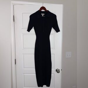 H&M Classic Black Midi Dress